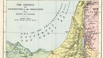 bible exodus israel map