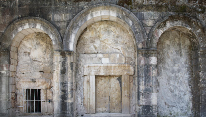 The burial cave of Rabbi Yehuda HaNasi Beit She'arim, Israel. (Getty Images)