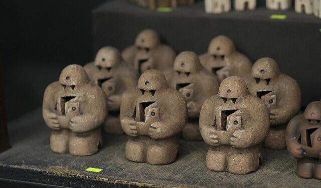 figurines depicting the golem of prague
