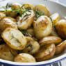 Roasted potatoes.