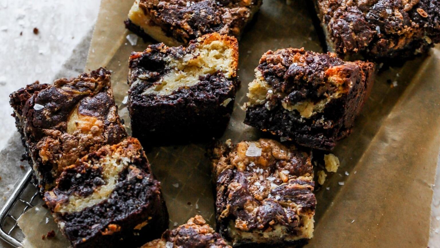 Halva Swirl Brownies The Nosher
