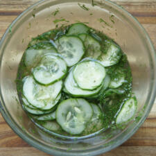 Quick Pickled Cucumber Salad-image