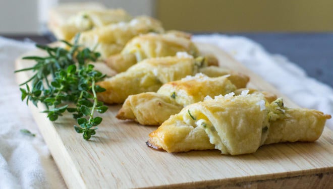 savoury rugelach cheese and herb cookies Italian jewish