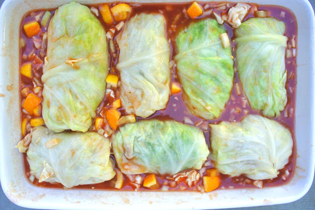 Brisket-Stuffed Cabbage