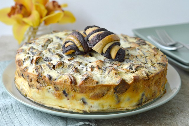 Rugelach Bread Pudding Cheesecake
