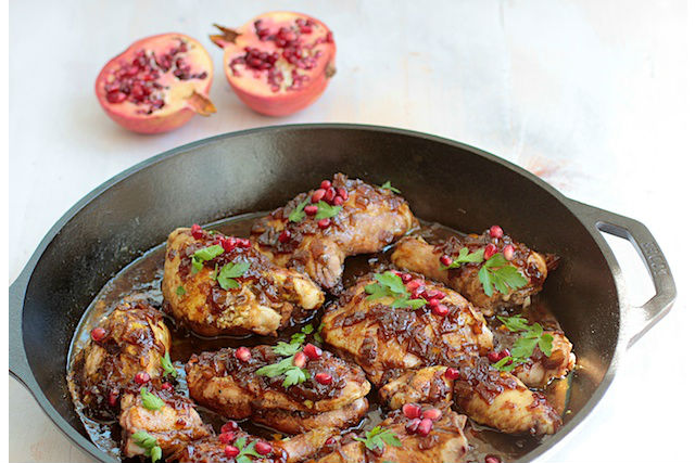 pomegranate and honey chicken