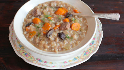 crockpot mushroom beef barley soup