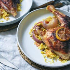 Sheet Pan Sumac Chicken and Rice