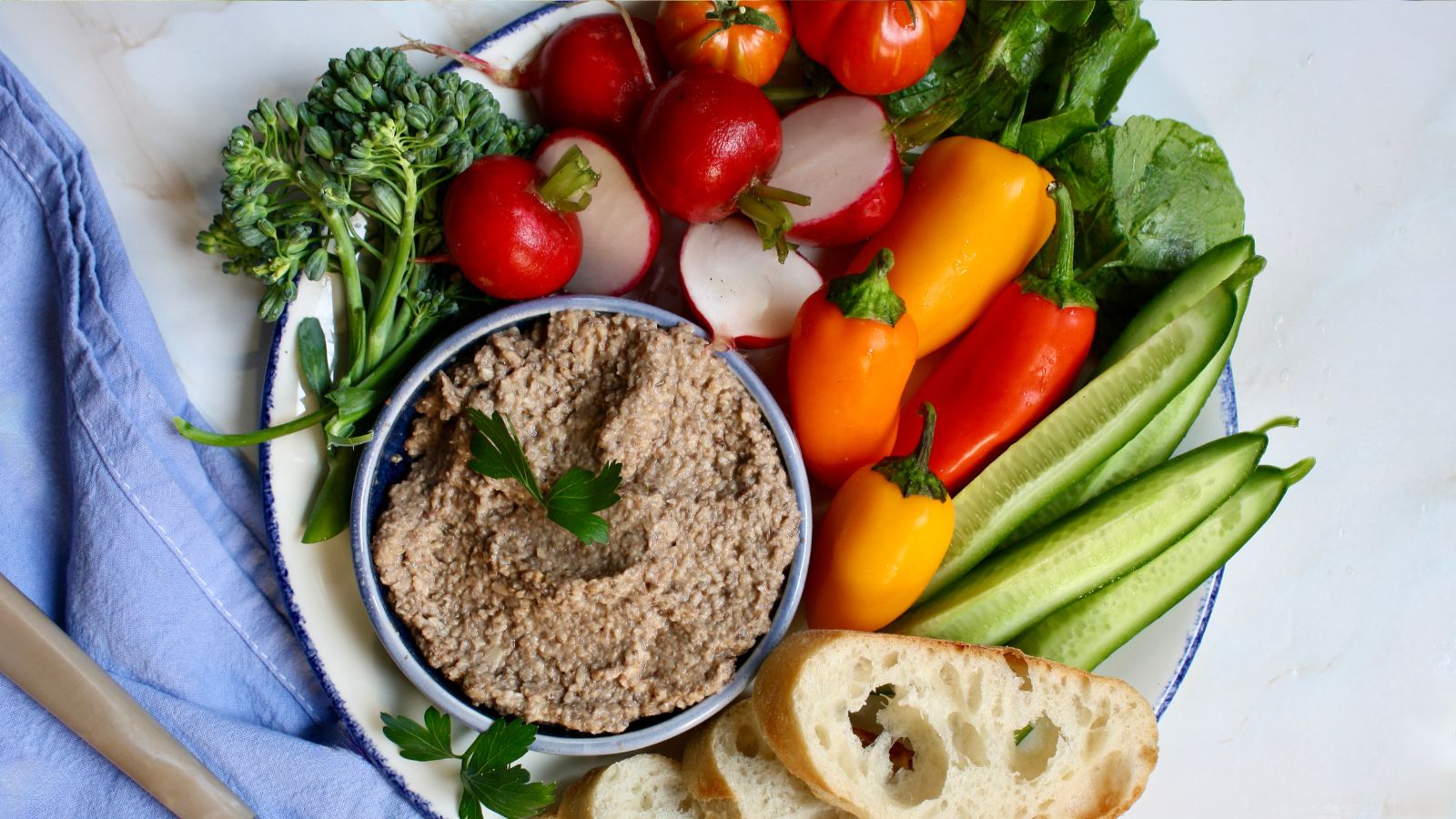 vegan chopped liver spread Jewish food