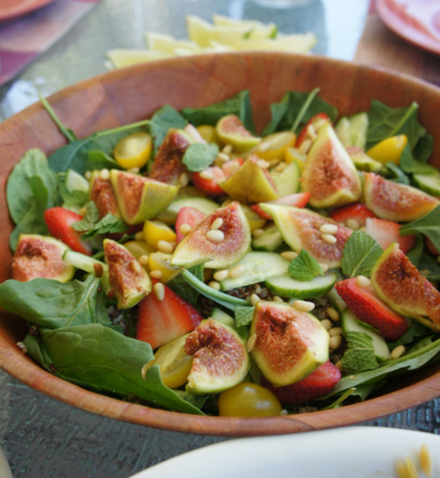 fig spinach salad