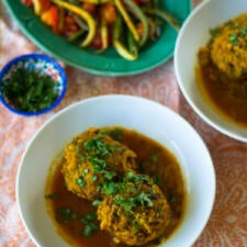 Persian Meatballs in Tomato Turmeric Broth