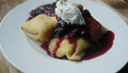 cheese blintzes