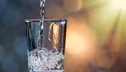glass of water