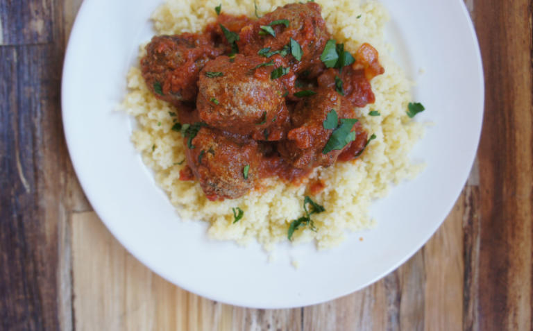 harissa lamb meatballs