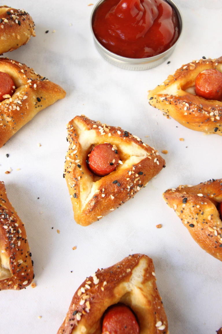 pretzel everything bagel hot dog hamantaschen recipe purim jewish