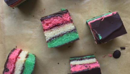 passover rainbow cookies