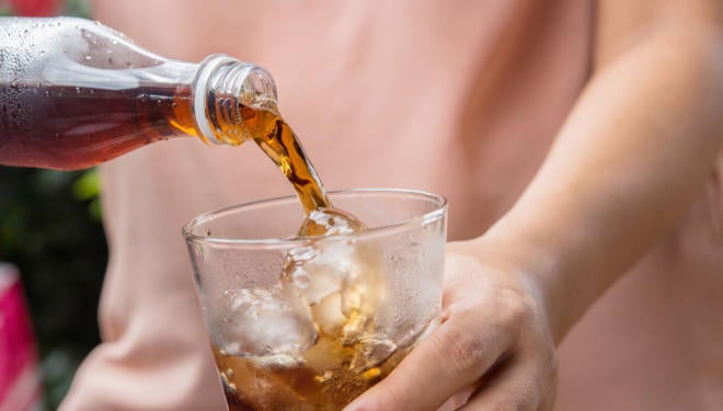 glass of soda