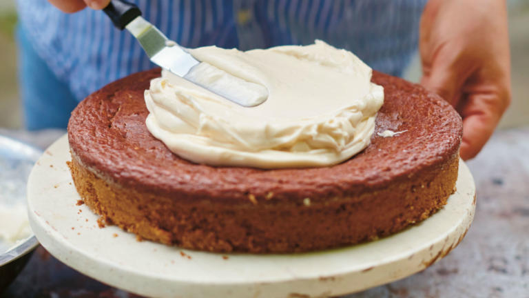 applesauce cake with cream cheese frosting