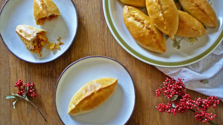 Russian hand pies piroshki recipe cabbage main
