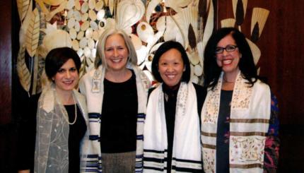 Sooji Min-Maranda, second from right, at her Bat Mitzvah.