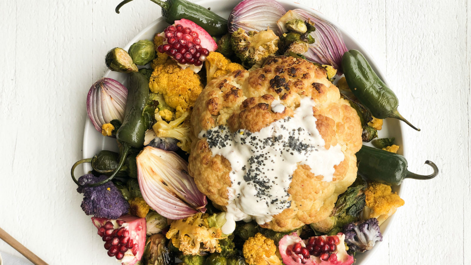 roasted cauliflower tahini recipe roast vegetables