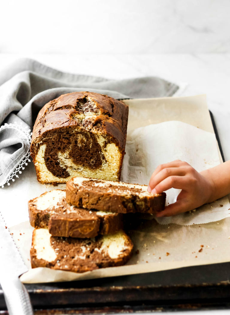 marble pound cake