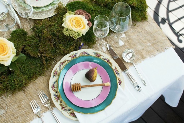 tablescape for Rosh Hashanah