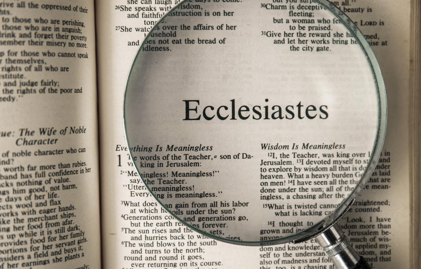 Ecclesiastes and the Quest for Truth | My Jewish Learning