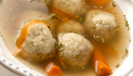 chicken soup matzah balls Jewish Shabbat