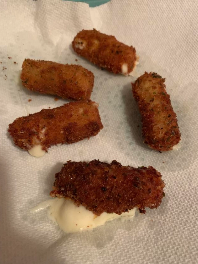 homemade mozzarella sticks