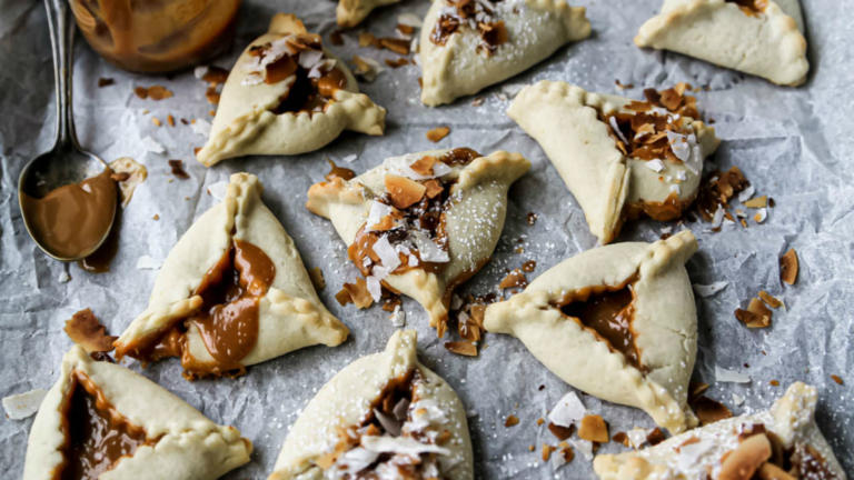 dulce de leche hamantaschen recipe purim cookie alfajores jewish