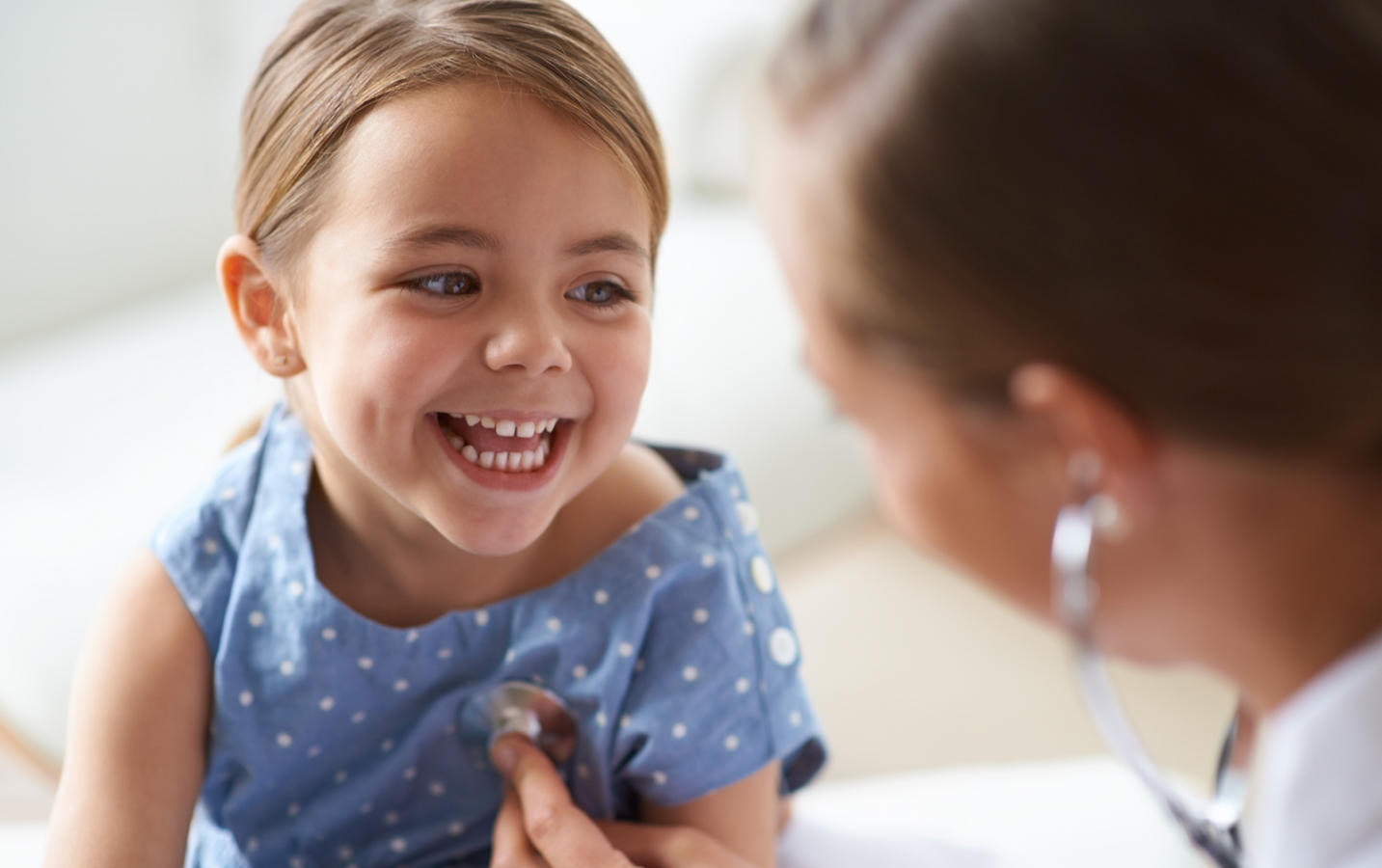 Cropped shot of an adorable young girl with her pediatrician