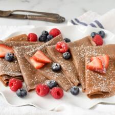 Teff Flour Chocolate Crepes-image