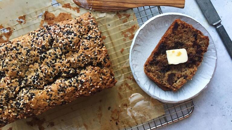 Spelt Banana Bread With Chocolate Dates And Tahini Recipe The Nosher