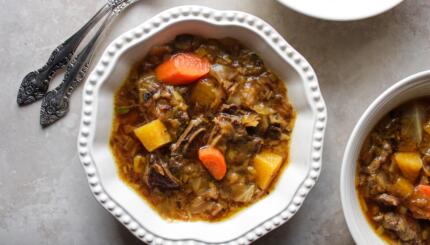 cabbage flanken soup