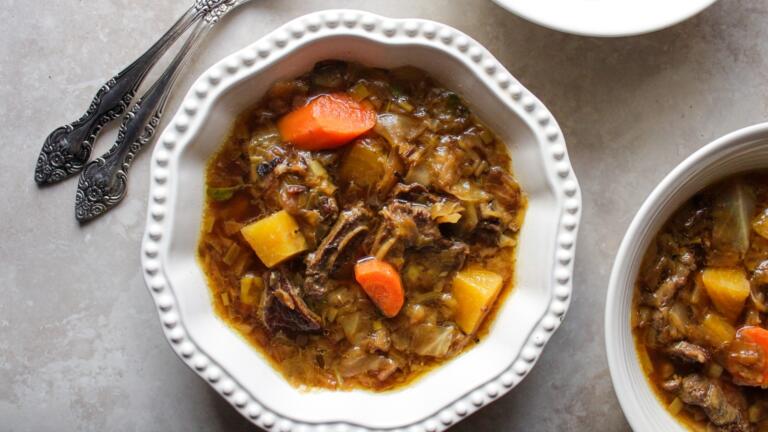 cabbage flanken soup