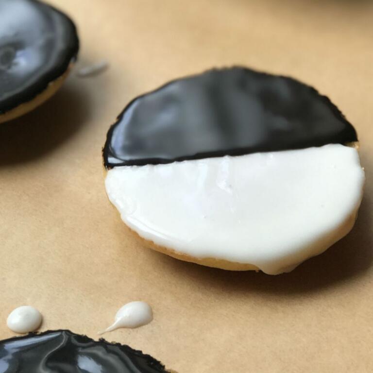 black and white cookie