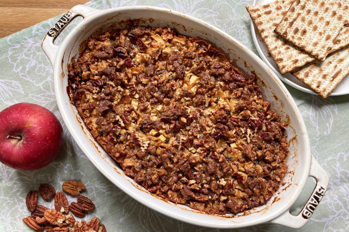 Apple matzah kugel recipe passover jewish