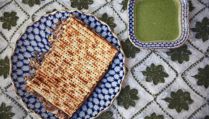 Syrian Matzah Meat Pie