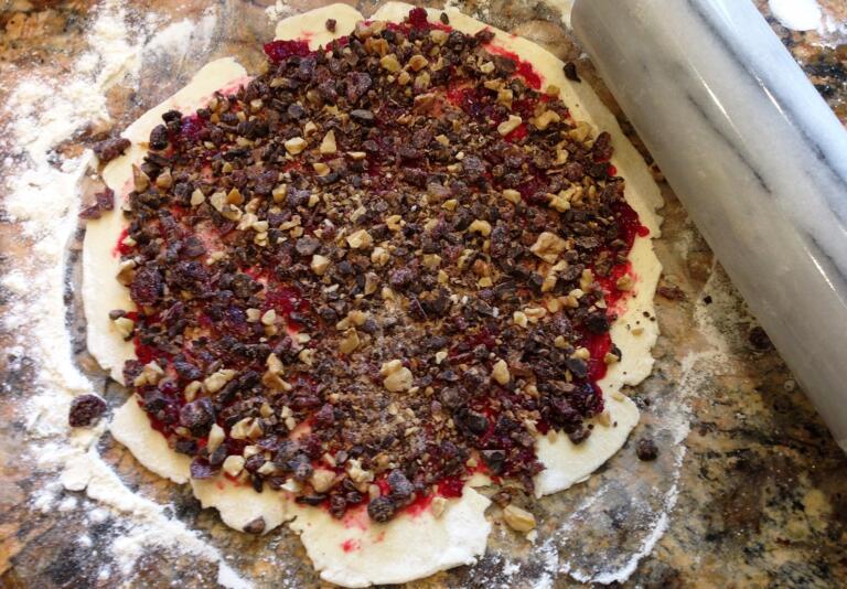 cranberry orange rugelach Hanukkah jewish cookie