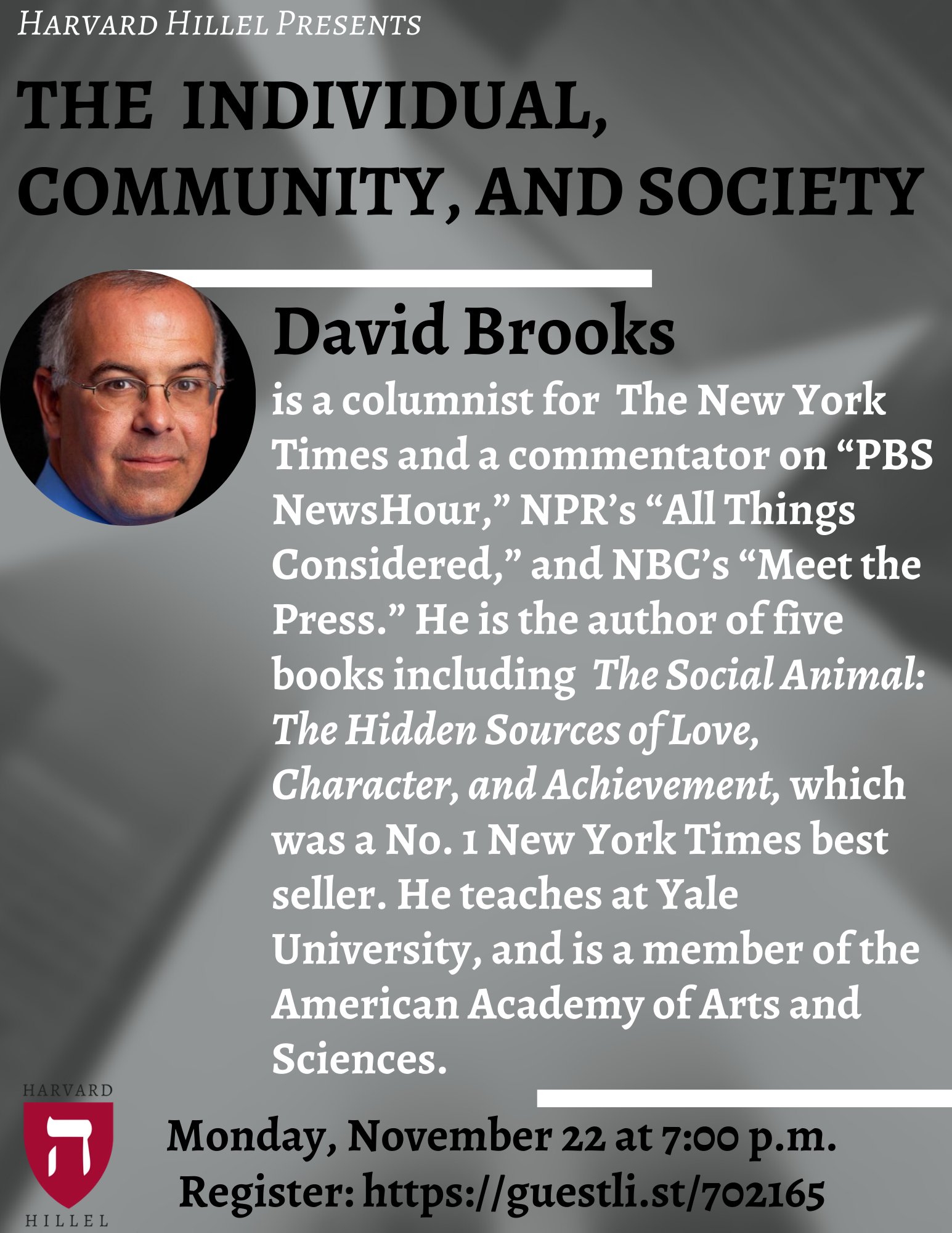 David Brooks: The Individual, Community, and Society | My Jewish Learning