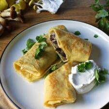 Savory Mushroom Blintzes Recipe-image