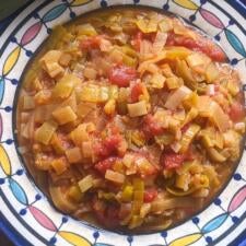 Sephardic Leeks with Tomato Recipe-image