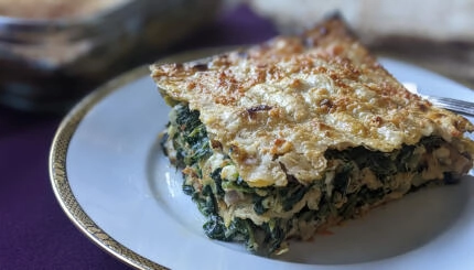 matzah spinach pie