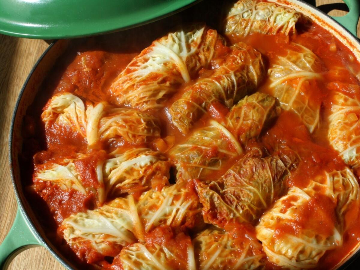 vegetarian stuffed cabbage