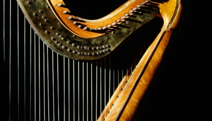 Harp in sunlight