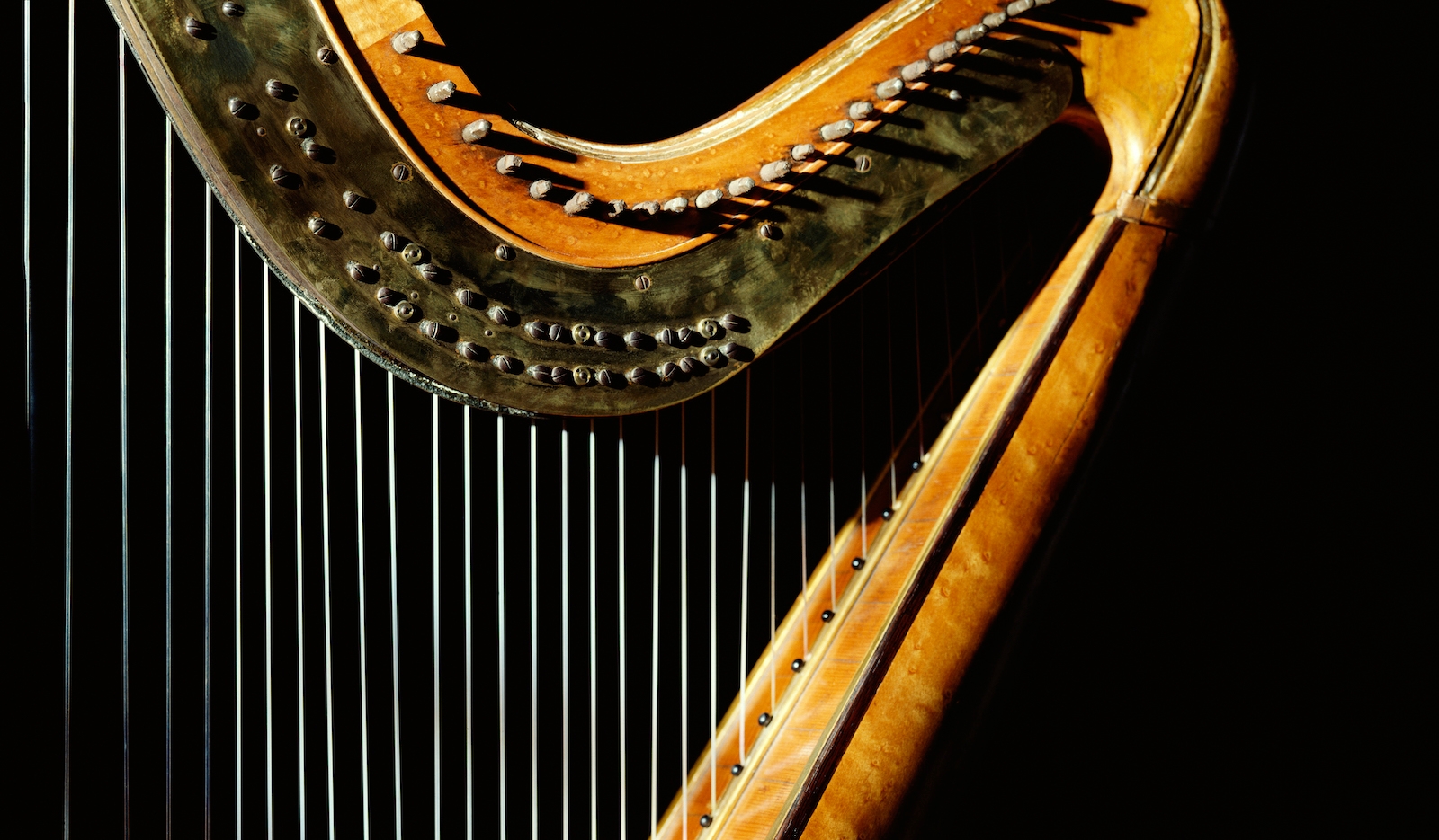 Harp in sunlight
