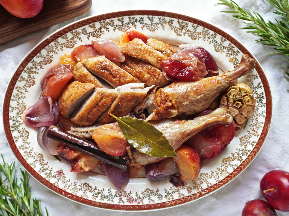 Roasted Duck With Plums Is the Rosh Hashanah Entrée You Need