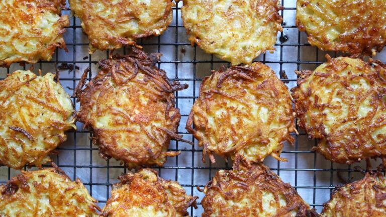 cheese stuffed latkes