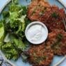 latkes with falafel mix